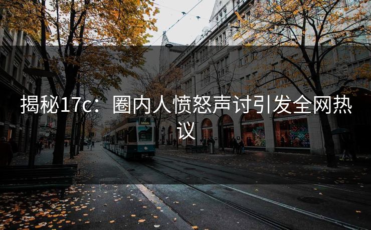 揭秘17c：圈内人愤怒声讨引发全网热议